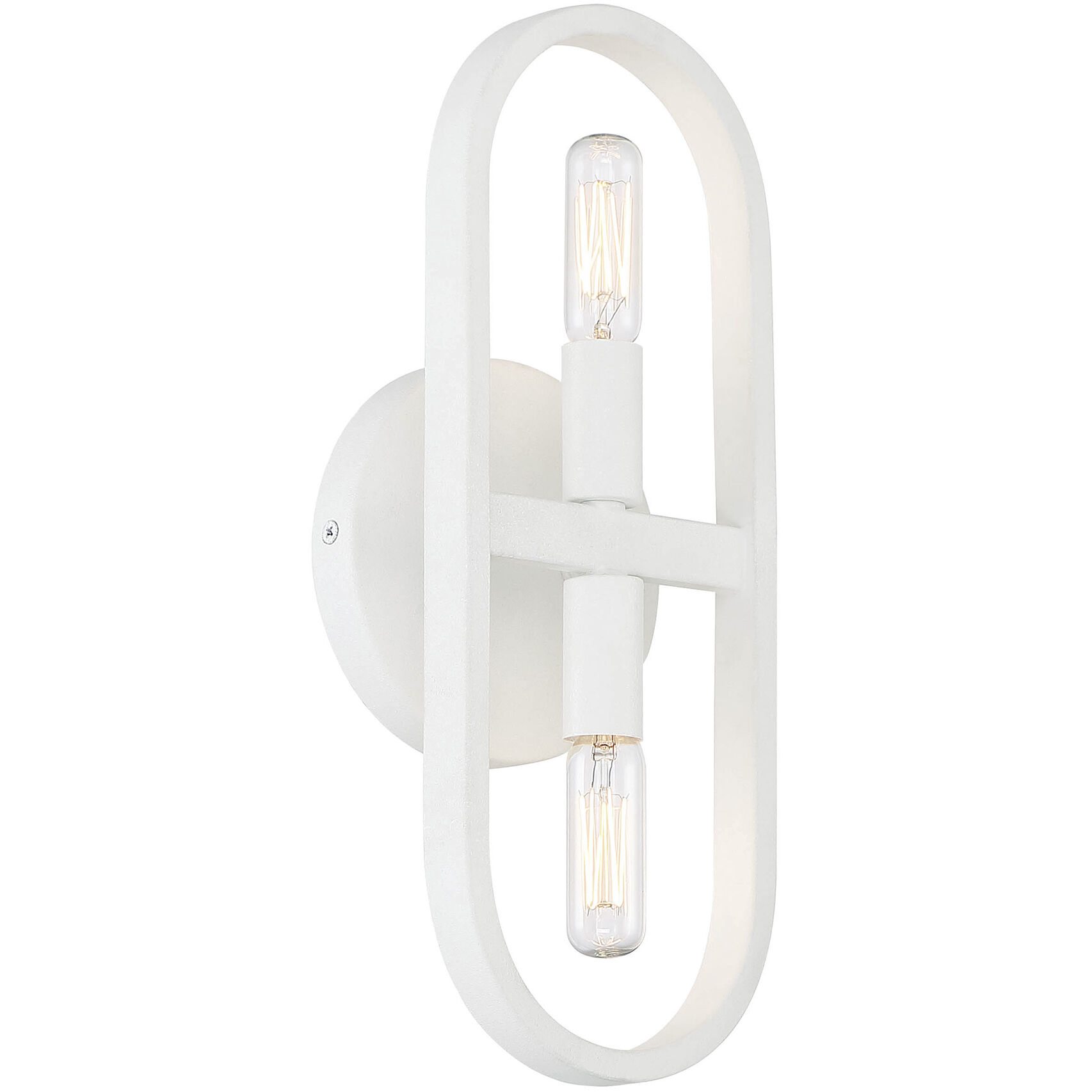 Carousel 2 Light 5 inch Matte White Wall Sconce Wall Light